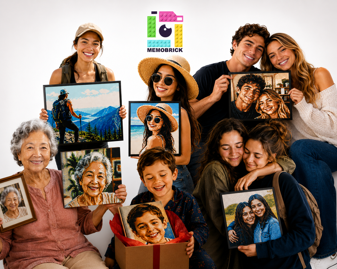 Custom Photo Mosaic Memobrick Gift Idea