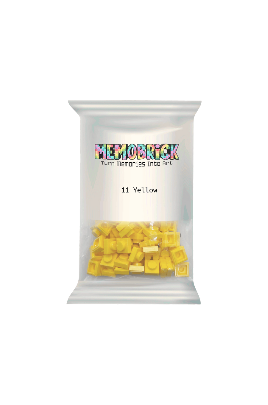 Bag of Bricks - Yellow 11 - Memobrick