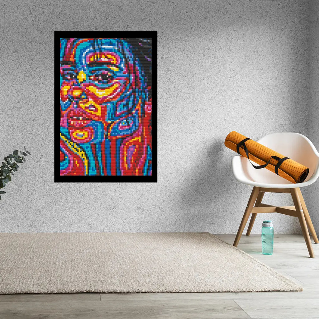 Abstract Women Bricked Mosaic Home Decor 20x30" Memobrick