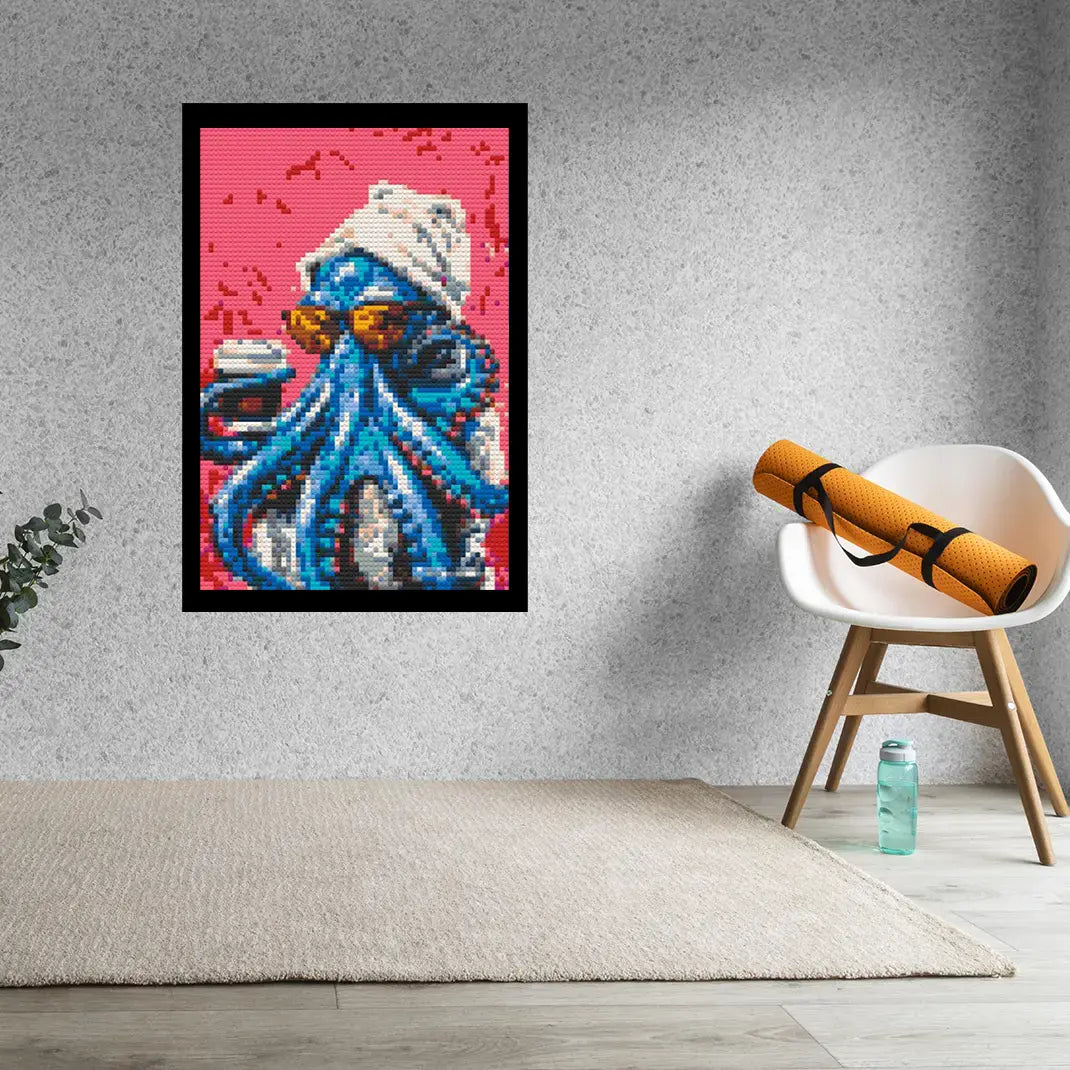 Baboon Abstract Bricked Mosaic Home Decor 20x30" - Memobrick