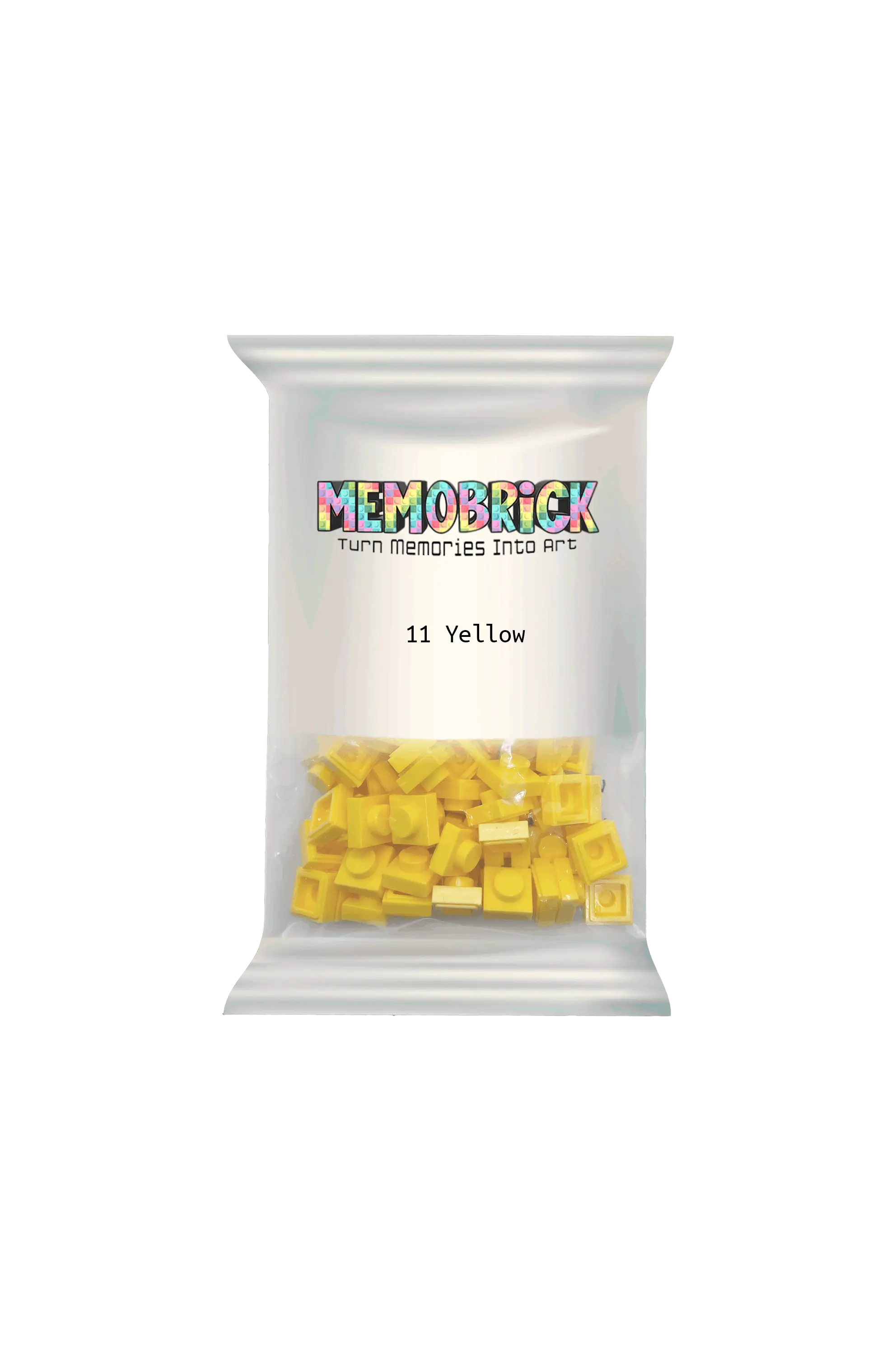 Bag of Bricks - Yellow 11 - Memobrick