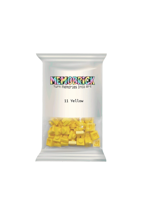 Bag of Bricks - Yellow 11 - Memobrick
