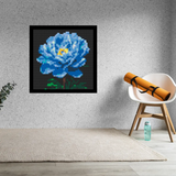 Blue Peony Brick Mosaic Art Kit - 16x16 in DIY Wall Decor — photo 2