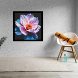 Pink and Blue Blossom Brick Mosaic Art Kit - 16x16 in DIY Wall Decor — photo 2