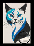Cat Abstract Bricked Mosaic Home Decor 20x30" - Memobrick