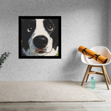 Puppy Eyes Close-Up Brick Mosaic Art Kit - 16x16 in DIY Wall Decor — photo 2