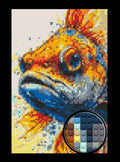 Goldfish Abstract Bricked Mosaic Home Decor 20x30" - Memobrick