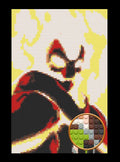 Heatblast Ben 10 Art Piece Home Wall Decor Bricked Mosaic Portrait 20x30" Memobrick