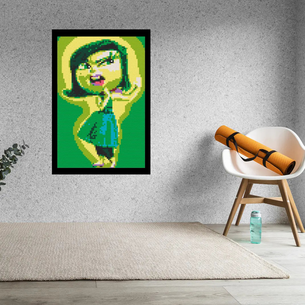 Inside Out Disgust Bricked Mosaic Home Decor 20x30" Memobrick