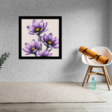 Lavender Blossoms Brick Mosaic Art Kit - 16x16 in DIY Wall Decor — photo 2