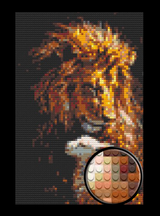 Lion and Lamb Brick Mosaic Art Kit - 20x30 in DIY Wall Decor — photo 1