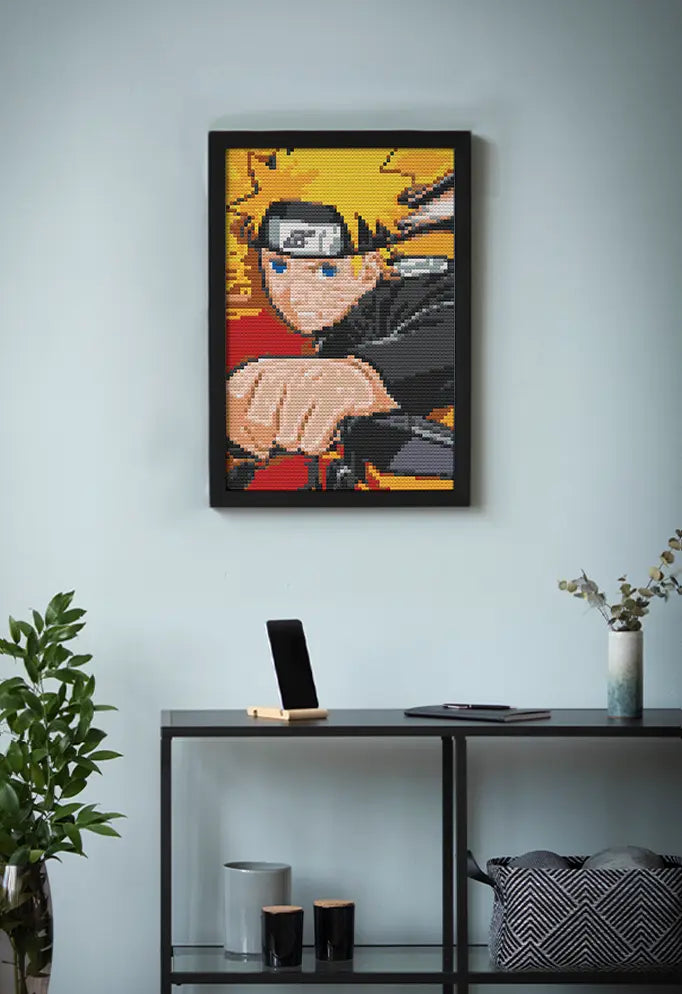 NARUTO BRICKED MOSAIC PORTRAIT 20X30 Memobrick