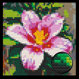 Pink Lily Brick Mosaic Art Kit - 16x16 in DIY Wall Decor — photo 1