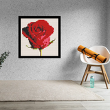 Red Rose Brick Mosaic Art Kit - 16x16 in DIY Wall Decor — photo 2
