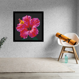 Pink Hibiscus Brick Mosaic Art Kit - 16x16 in DIY Wall Decor — photo 2