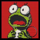 Shocked Frog Brick Mosaic Art Kit - 16x16 in DIY Wall Decor — photo 1