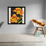 Tiger Lilies Brick Mosaic Art Kit - 16x16 in DIY Wall Decor — photo 2