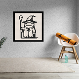 Wizard Frog Brick Mosaic Art Kit - 16x16 in DIY Wall Decor — photo 2