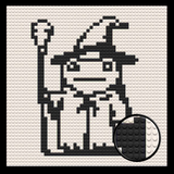 Wizard Frog Brick Mosaic Art Kit - 16x16 in DIY Wall Decor — photo 1