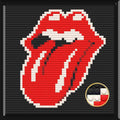 Rock n' roll rolling Home Decor Bricked Mosaic Portrait 16x16" Memobrick