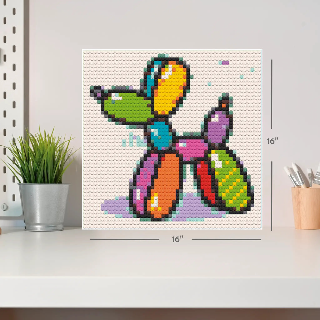 Bricked Mosaic 16x16" WOOF BUBBLE DOG - Memobrick